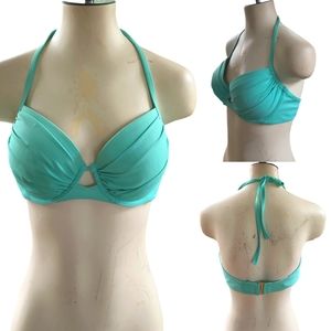 NWOT Victoria's Secret Close Up Demi Halter Bikini Top 36C